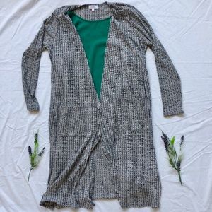 LulaRoe Grey Sarah Long Sleeve Cardigan
